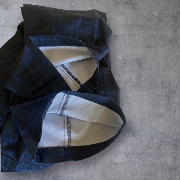 ADIDAS Blue Plaid Golf Pants Flat Front Straight Leg Climalite Mens Size 36 x 30 - Picture 10 of 16